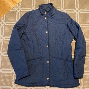 Barbour Navy quilted jacket women’s size 6